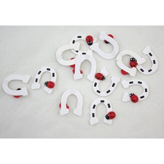 NALEPOVACÍ PODKOVA 3,5cm 12ks*BÍLÁ