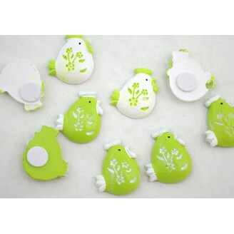 KUŘE NALEPOVACÍ 2,5cm 9ks*ZELENÁ