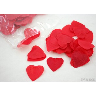 LÍSTKY SRDÍČKA 100ks*ČERVENÁ