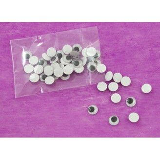 OČI PLASTOVÉ 1cm 50ks*