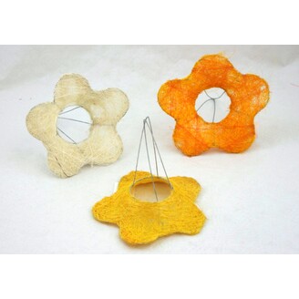 PODLOŽKA SISAL KVĚT 15cm*MIX BAREV