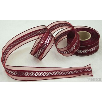 PLÁTNOVÁ STUHA MTP DR. 40mmx25m*VÍNOVÁ 424305