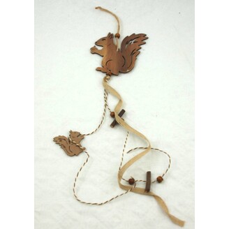 ZÁVĚS VEVERKA 11x12x50cm*MIX BAREV