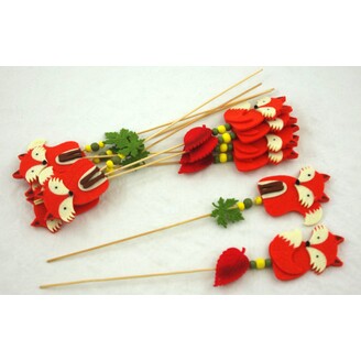 ZÁPICH FILC LIŠKA 7x30cm 10ks*MIX BAREV