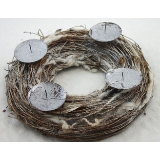 VĚNEC SVÍCEN 29cm*PŘÍRODNÍ