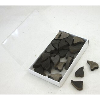 SRDCE DŘEVO 4,2x2,8cm 30ks*PŘÍRODNÍ