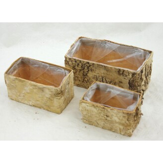 OBAL OBDÉLNÍK BŘÍZA 20x10cm 15x8 12x7*PŘÍRODNÍ