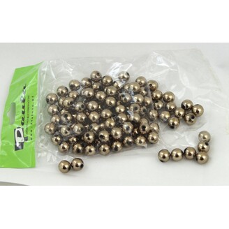 KORÁLKY 10mm cca 104ks METAL*MOSAZ