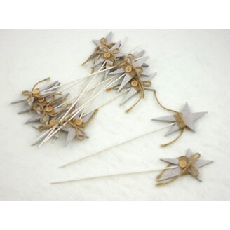 ZÁPICH HVĚZDA 12ks 9x26cm*PŘÍRODNÍ