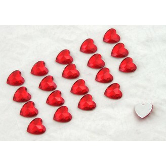 SRDCE NALEPOVACÍ 2cm 20ks*ČERVENÁ