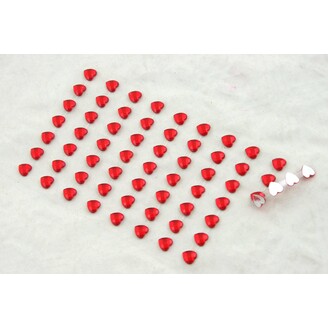 SRDCE NALEPOVACÍ 0,7cm 63ks*ČERVENÁ