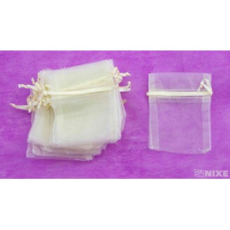 SÁČEK ORGANZA 07x10cm*KRÉMOVÁ
