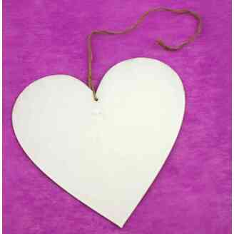 ZÁVĚS SRDCE 20x45cm*BÍLÁ