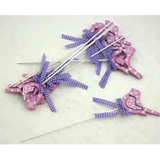 ZÁPICH PTÁČEK 12ks 8x29cm*FIALOVÁ