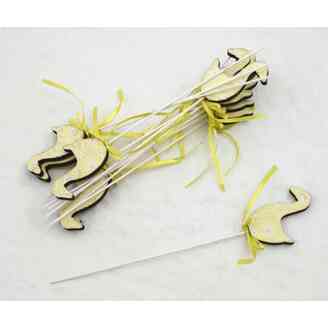 ZÁPICH HUSA 12ks 6x22cm*ŽLUTÁ