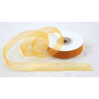 ORGANZA 15mmx25yd*ŽLUTÁ TM.