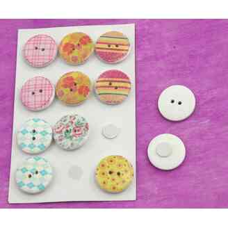 KNOFLÍK NALEP MIX 2,5cm 12ks*