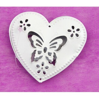 SRDCE PLECH 7cm*BÍLÁ