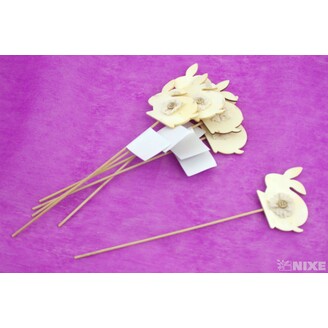 ZÁPICH ZAJÍC 6ks 8x29cm*BÍLÁ