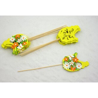 ZÁPICH SLEPICE 12ks 9x24cm*ŽLUTÁ