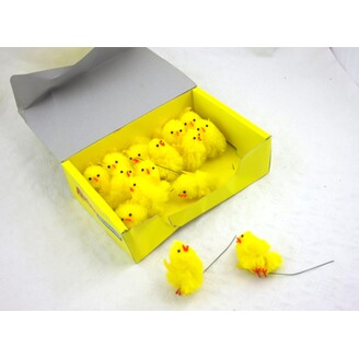 KUŘÁTKA 6cm 15ks*ŽLUTÁ