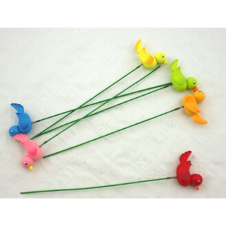ZÁPICH PTÁČEK 5,5x25x3,5cm 6ks*MIX BAREV