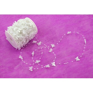 MOTÝL ŘETĚZ 30m*BÍLÁ