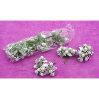 KYTIČKA 1x8cm 10ks 12sv*STŘÍBRNÁ