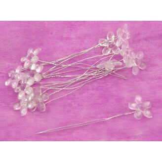 ZÁPICH KYTKA AKRYL 12ks 2x12cm*PRŮHLEDNÁ