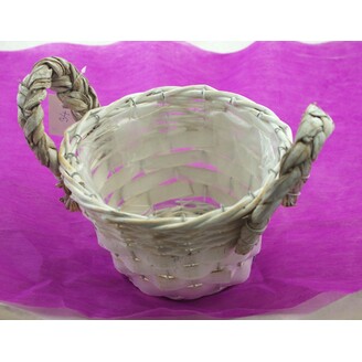 KVĚTNÍK PROUTĚNÝ 18x13cm*MIX BAREV