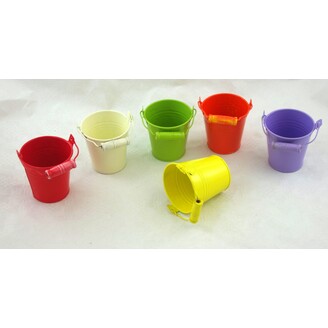 PLECHOVÝ KBELÍK 7,5x7cm*MIX BAREV