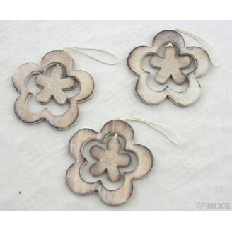 ZÁVĚS DŘEVO MIX 8cm 3ks*