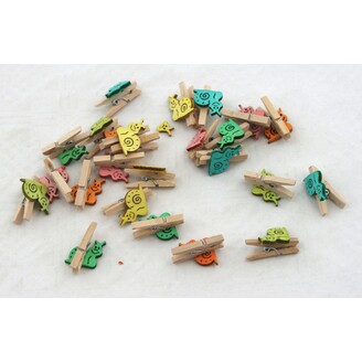 OZDOBNÝ KOLÍČEK ŠNEK 3cm 24ks*