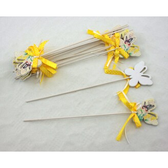 ZÁPICH MOTÝL 12ks 6x29cm*ŽLUTÁ