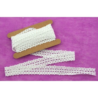 STUHA KRAJKA MIX 25mmx5yd*BÍLÁ