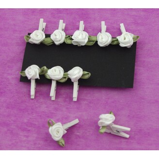 OZDOBNÝ KOLÍČEK 1x2,5cm 10ks*BÍLÁ