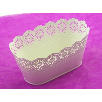 PLECHOVÁ MISKA OVÁL 22x12x10cm*MIX BAREV