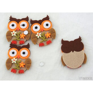 SOVA NALEPOVACÍ FILC 6,5x6cm 4ks*