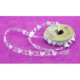 STUHA SRDÍČKA 20mmx10yd*BÍLÁ