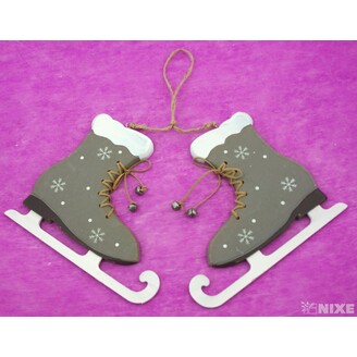 ZÁVĚS BRUSLE 20x17cm 2ks*ŠEDÁ