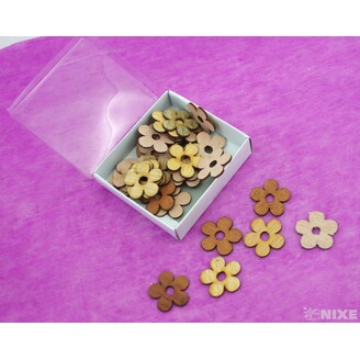 KVÍTEK DŘEVO 4cm 36ks*PŘÍRODNÍ