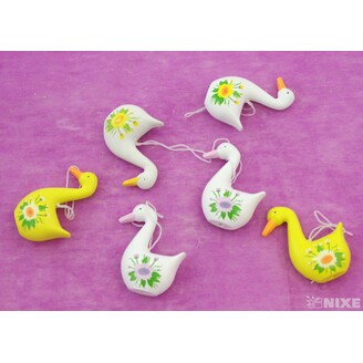 ZÁVĚS HUSA 6ks 7x4cm*MIX BAREV