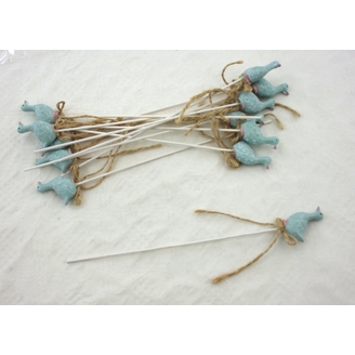 ZÁPICH HUSA 12ks 4x25cm*TYRKYSOVÁ