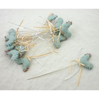 ZÁPICH SLEPICE 12ks 6x27cm*TYRKYSOVÁ