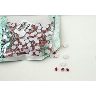 OČI PLASTOVÉ 0,8cm*ČERVENÁ