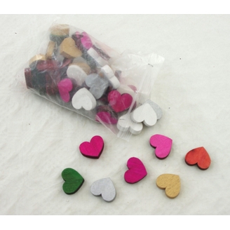 SRDCE D 2,5cm 56ks*MIX BAREV