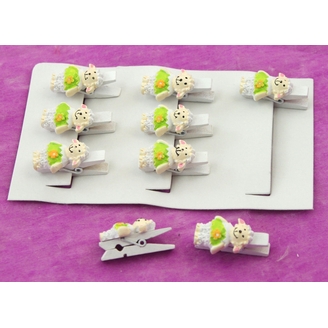 KOLÍČKY OVEČKA 3cm 9ks*ZELENÁ