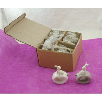 ZAJÍC KERAMIKA 10x7cm*BÍLÁ