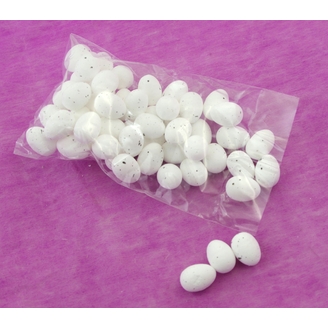 VAJÍČKA 50ks 2,5cm*BÍLÁ