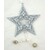 ZÁVĚS HVĚZDA PLECH 11cm*STŘÍBRNÁ